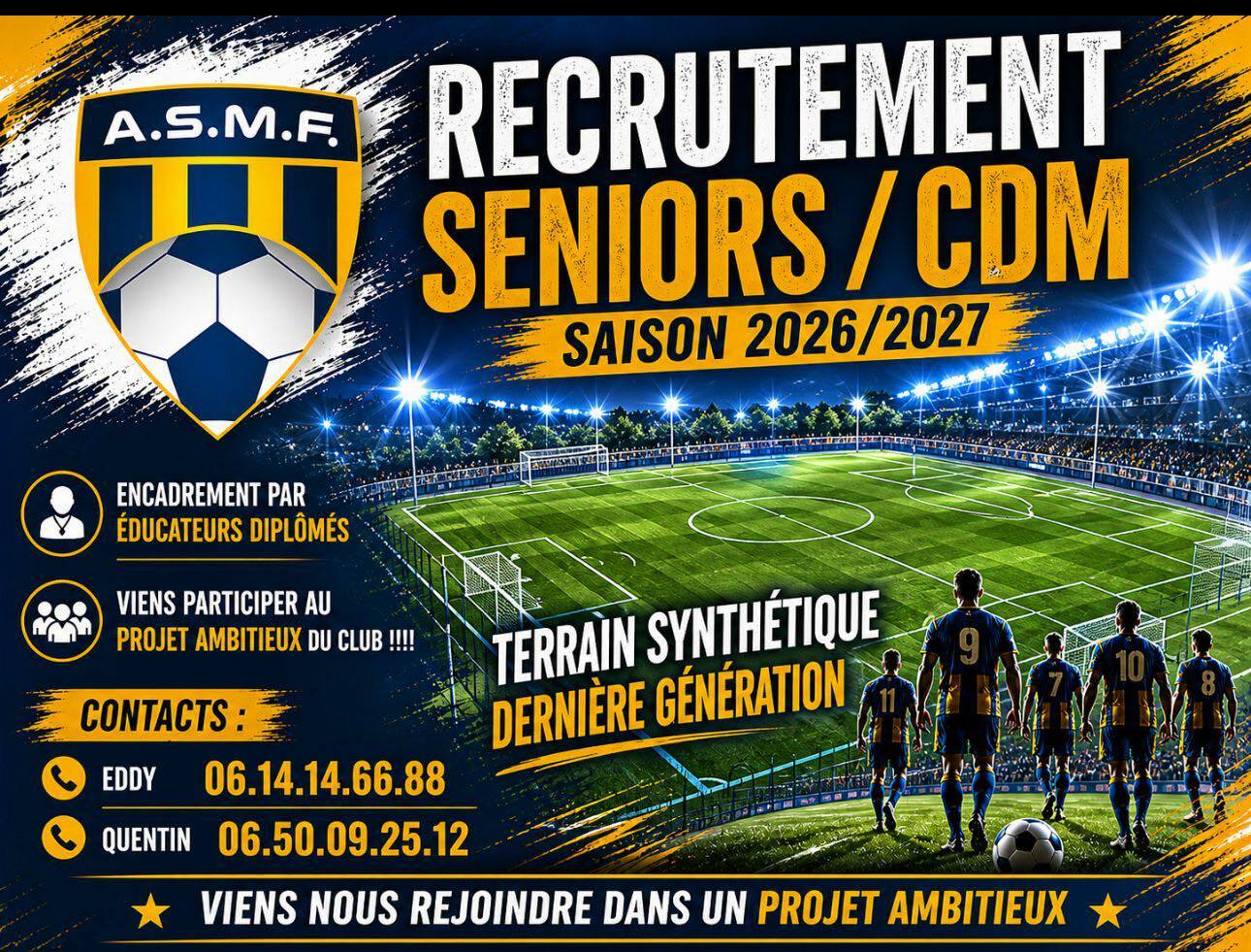 Communiqué de l'ASMF Football