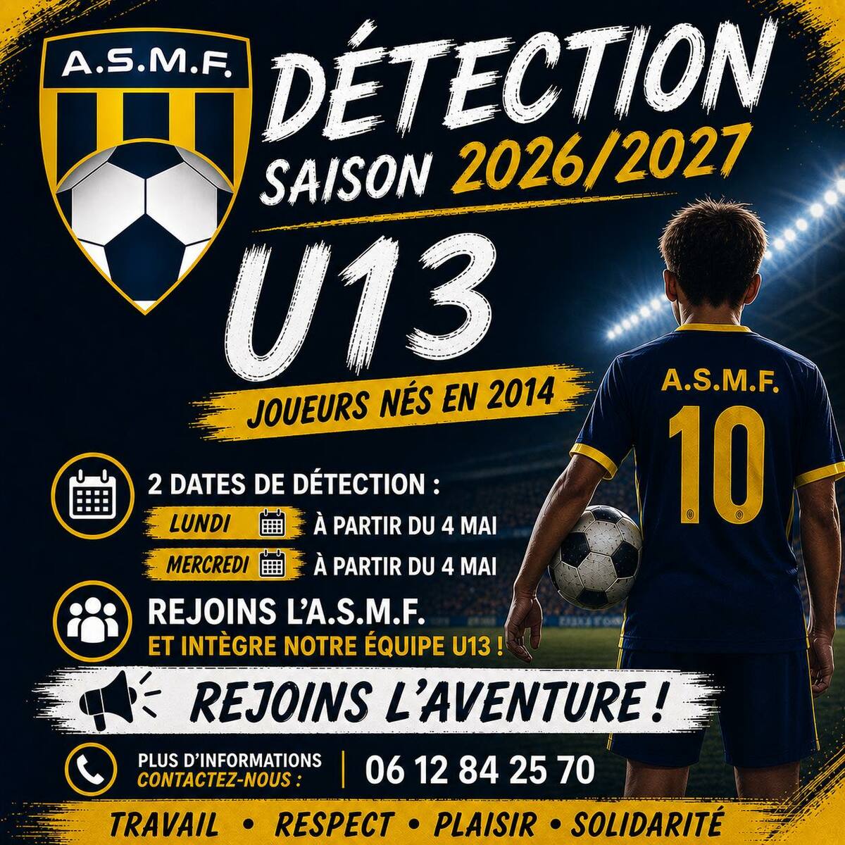Communiqué de l'ASMF Football