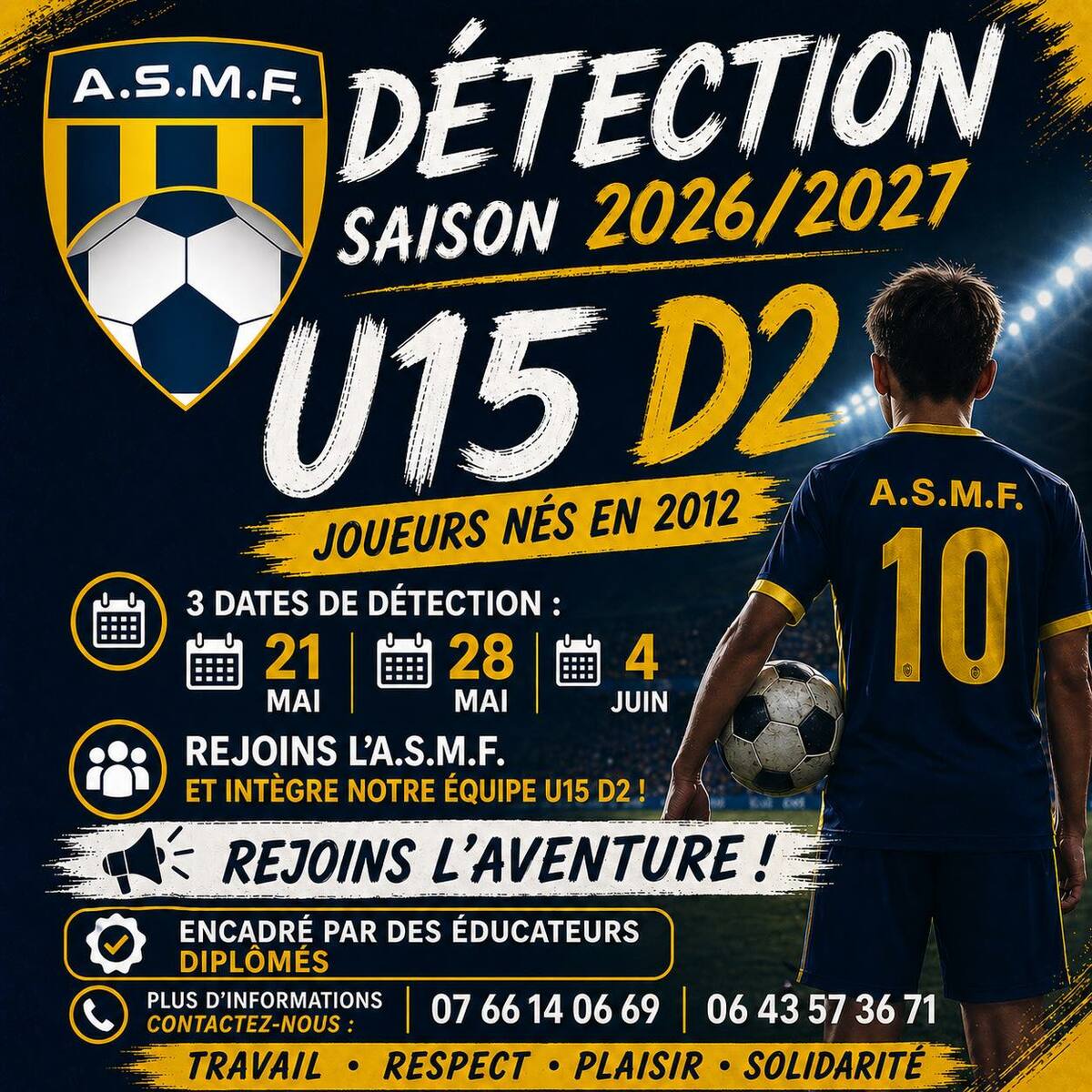 Communiqué de l'ASMF Football