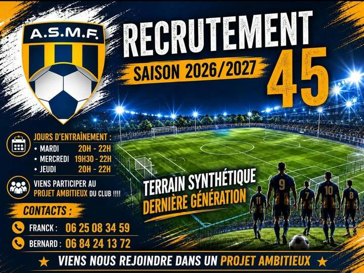 Communiqué de l'ASMF Football