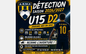 Communiqué de l'ASMF Football