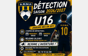 Communiqué de l'ASMF Football