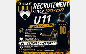 Communiqué de l'ASMF Football