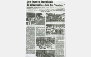 Retrouvailles du 6 juin 1998 dont le programme est à votre disposition à la page  Histoire du Club  de la rubrique  La vie du Club 