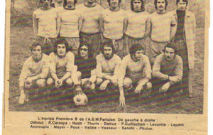 Equipe 1B saison 1974-1975 en photo dans le journal La Marne du 30 janvier 1975