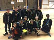 21 janvier 2018 équipe U11 2 vainqueur du tournoi en salle au gymnase des Picherettes