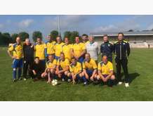 26 mai 2019 équipe Vétérans Plus de 45 ans à Fontenay- Trésigny avant son match contre l'équipe locale en 1/2 finale de la coupe de Seine & Marne