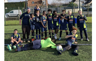 17 janvier 2026 équipe U13 à 11 en critérium à Ozoir match nul 1 à 1