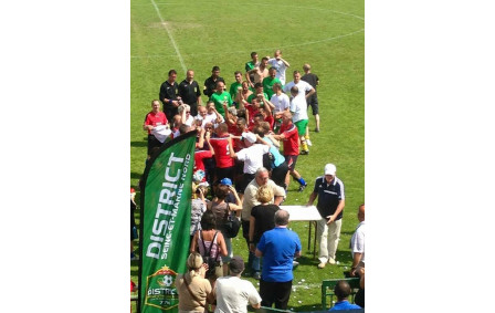 14 juin 2015 Finale Coupe 77 Nord Vétérans à Claye Souilly contre Gretz. Victoire de l'ASMF 7 à 1.