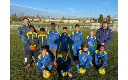 11 décembre 2021 équipe U13 2 vainqueur de Brie Nord 4 à 1