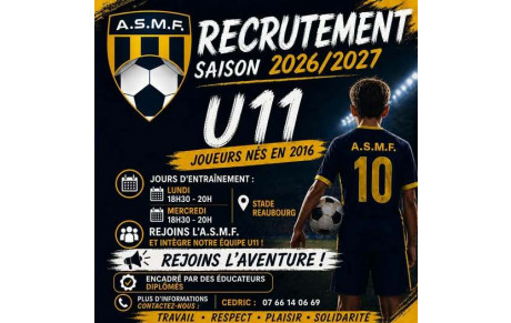 Communiqué de l'ASMF Football